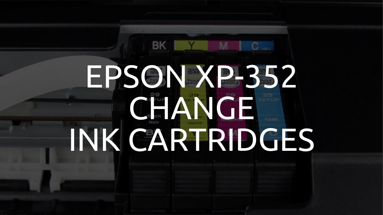 Epson XP-352 Change Ink Cartridges