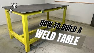 DIY Homemade Welding Table / Workbench with Accessory Mounting option pt1