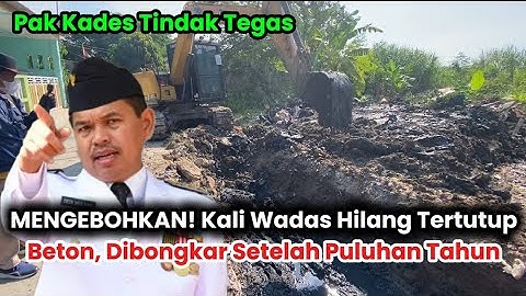 MENGEBOHKAN! Kali Wadas Hilang Tertutup Beton, Dibongkar Setelah Puluhan Tahun