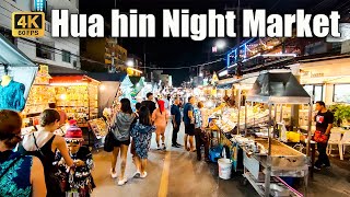 [4K??] Night Walk Hua Hin Night Market | Hua Hin - Thailand | Best place to visit | Oct 2023