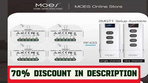 A must-have product! MOES ZigBee Smart RF433 Curtain Switch Module  for Motorized Roller Shutter B