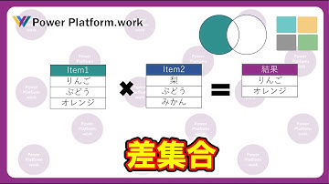 Power Apps で２つのコレクションを比較して片方にしか含まれていない値（差集合）を表示する方法 #PowerApps