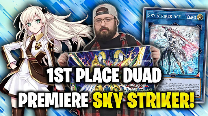 First Place Undefeated Sky Striker Deck Profile (DUAD Premiere Event) w/ Combos