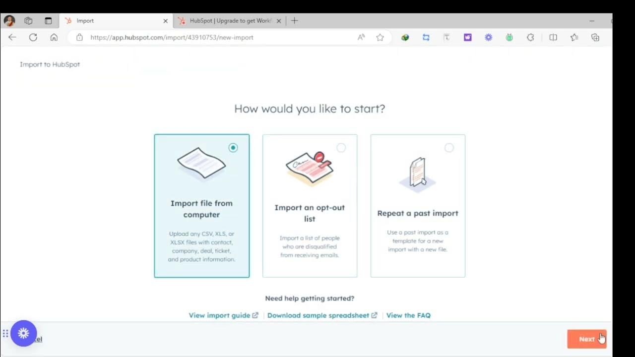 Hubspot CRM Tutorial Part 1 Uploading Existing Customer Data in the