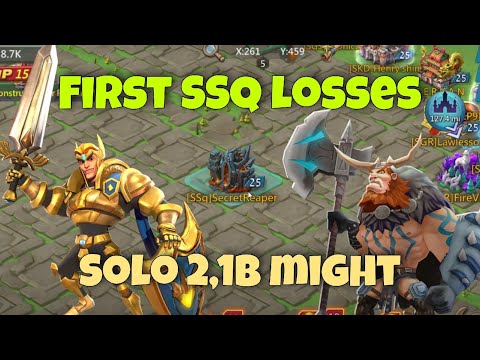 Lords Mobile - SSq Castle Was Zeroed. K270. Yolo Solo + Rallies. 2.1b Might With 50m Troops