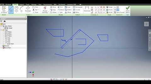 Starting a simple 2D sketch in Autodesk Inventor -Beginner tutorial 2