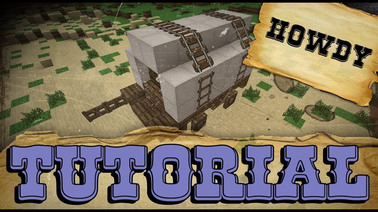 Minecraft Tutorial: Old covered wagon [german] - YouTube