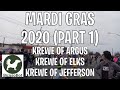 Mardi gras 2020 part 1 of 2  krewe of argus elks  jefferson  metairie new orleans louisiana