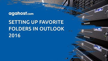 Setting up favorite folders in Outlook 2016