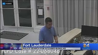 Police search for accused burglar in Fort Lauderdale