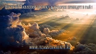 Шесть наставлений Пророка ﷺ которые приведут в Рай ! Курбан-Хаджи Рамазанов|islamvderbente.ru