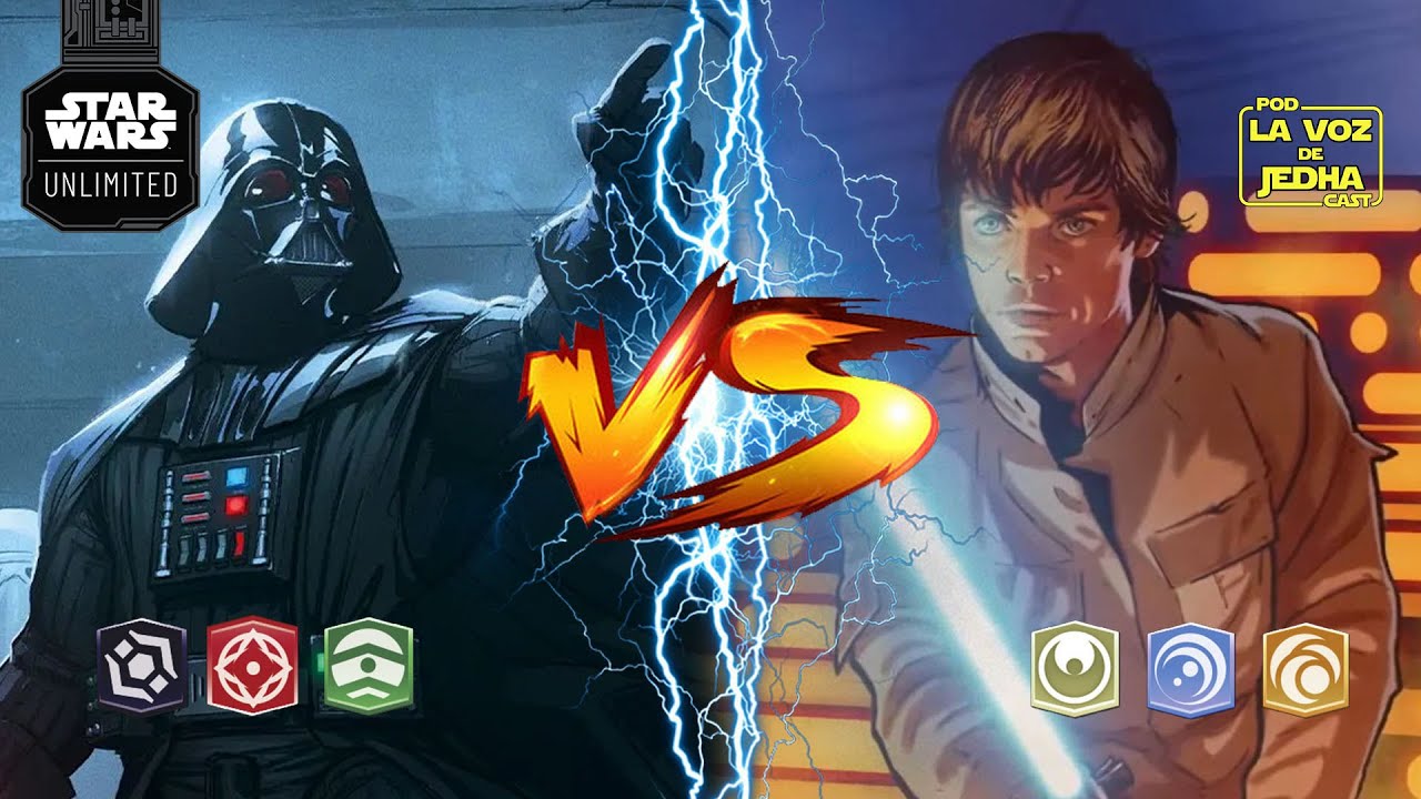 partida-star-wars-unlimited-con-los-mazos-precon-darth-vader-vs-luke