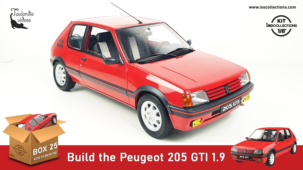 IXC6 Voiture 1/8 IXO Kit à monter : Peugeot 205 GTI 1.9 blanche