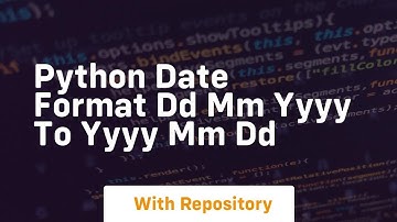 python date format dd mm yyyy to yyyy mm dd