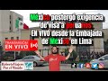 Mxico posterg exigencia de visa a peruanos en vivo desde la embajada de mexico en lima