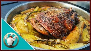 How To Cook Roast Lamb | Slow - Roasted Lamb Shoulder With Potatoes And Herbs