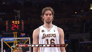 Pau Gasol 2008 1st Round GM1 Full Highlights vs Nuggets - 36 Pts, 16 Rebs, 8 Asts