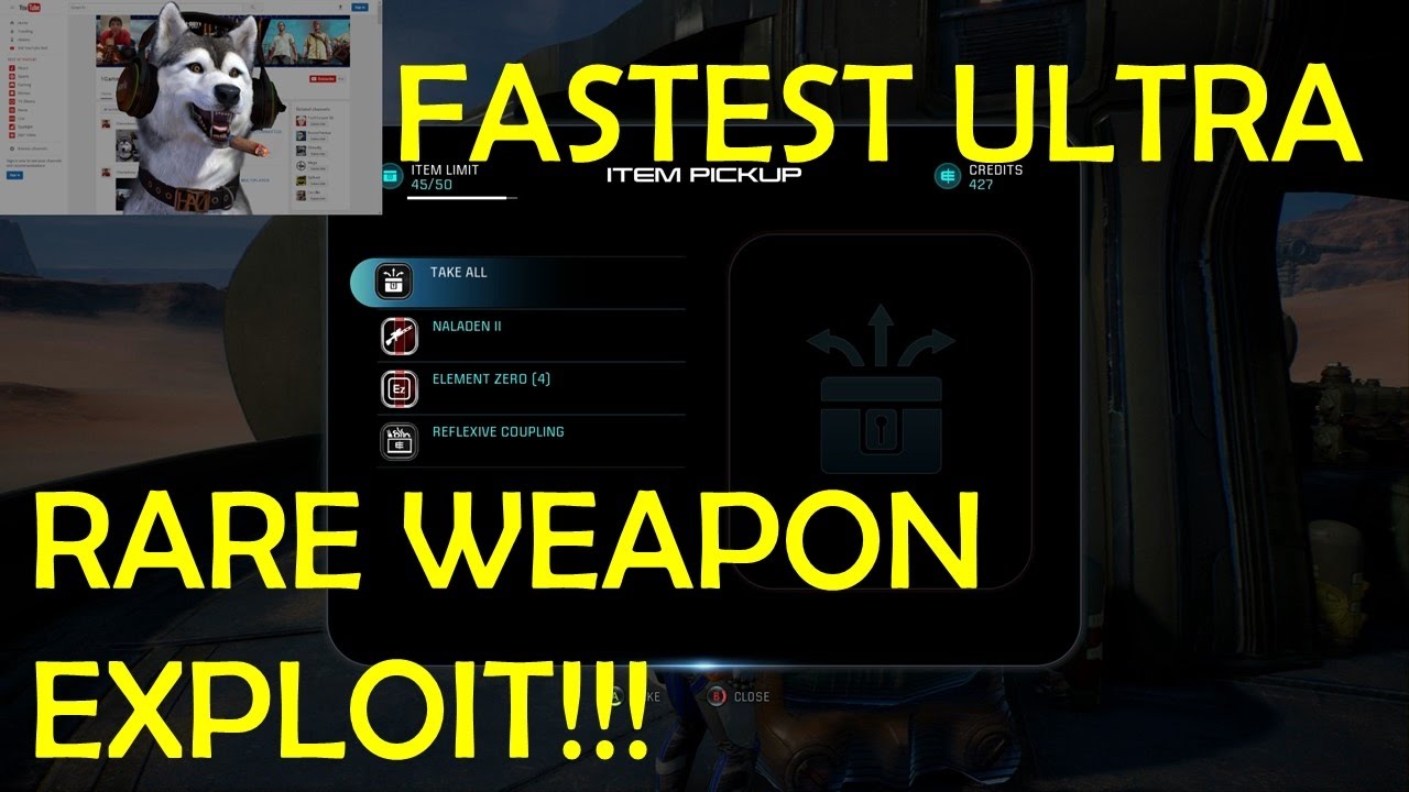 SUPER FAST ULTRA RARE WEAPON EXPLOIT!!!(MASS EFFECT ANDROMEDA CAMPAIGN)
