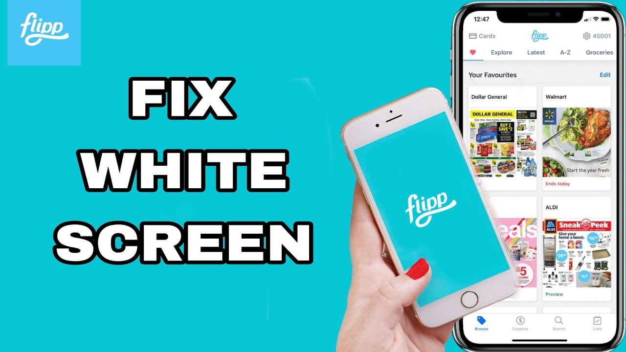 How To Fix And Solve White Screen On Flipp App | Final Solution - YouTube