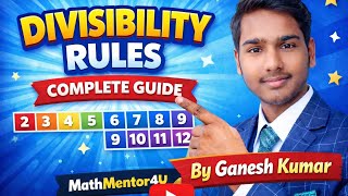 Learn Divisibility Rules in One Video | Class 6–10 | Complete Guide | All Rules Explained Easily |