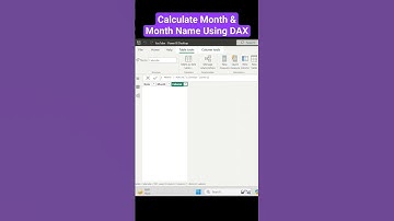 Month & Month Name | #dax #viralvideo #viral #shorts #powerbi #youtubeshorts #short #youtube #data