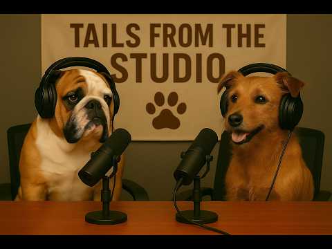 Meet Sir Lumpus & Tater | Tails from the Studio Ep. 1 (Rescue Dogs Start a Podcast)