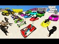 GTA Double Mega Ramps With Crazy Trevor, Funny Chimps & Spiderman By Jet Plane, Super Cars, Go-kart