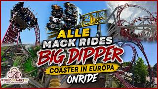 ALL Mack Rides BigDipper Coasters in Europe ONRIDE POV 🎢 Lost Gravity Helios Dynamite Wiener Looping