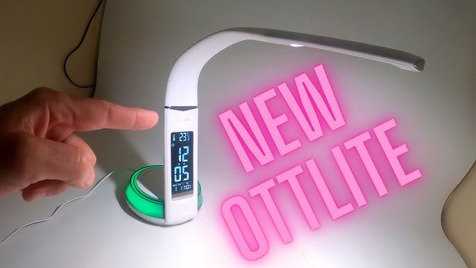 Thrive LED Sanitizing Desk Lamp with Clock and USB Charging