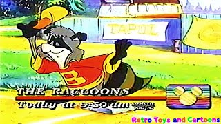 The Raccoons Disney Channel Weekends Promo Commercial Retro Toys And Cartoons