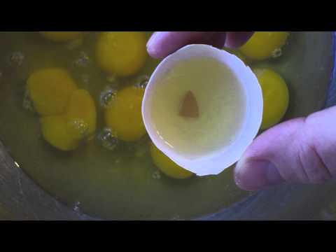 Removing Broken Egg Shells From Raw Eggs