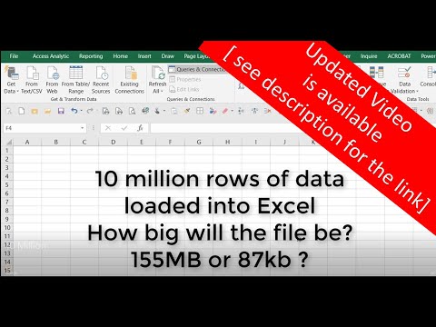 10 Million Rows of Data Loaded into Excel ( **see updated version of this - link in description**)