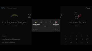 NFL scores