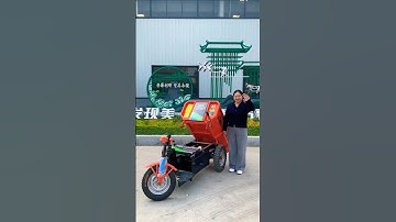 Electric tricycle! Self unloading trucks! One machine for multiple uses saves time effort & manpower