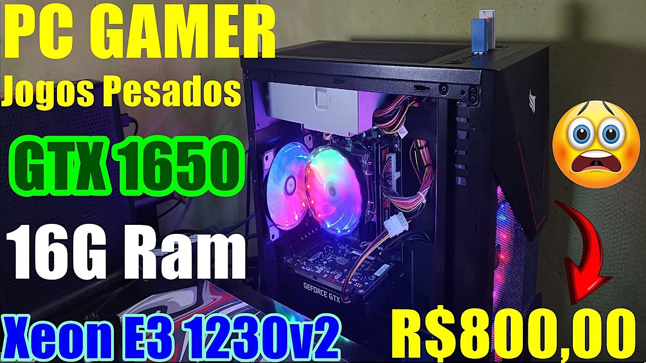 Testei PC Gamer de R$800,00 em Jogos Pesados Com Mod Frame Gen , Desempenho Insano!!!