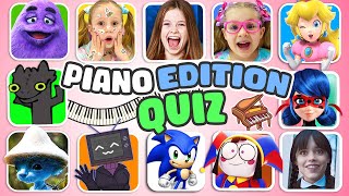 🎹 Guess Who's SINGING🎤🔊 | Piano Edition | Toothless, Wednesday, Elsa, Chipi Chapa, Digital Circus