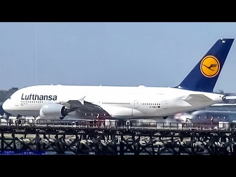 Lufthansa A380 800 A3 Departing New York Jfk Youtube