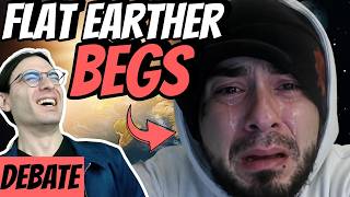 Flat earther BEGS for a win and joker laughs