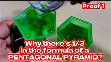 Why VOLUME of a Pentagonal Pyramid is always 1/3 of Pentagonal Prism? Proof 1
