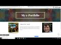 Create an e-Portfolio on Google Sites