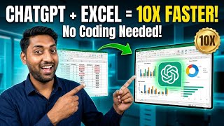How ChatGPT Makes Excel & Data Analytics 10X Easier | Excel, SQL, Python & Power BI with AI 🚀