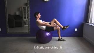 Static crunch leg lift