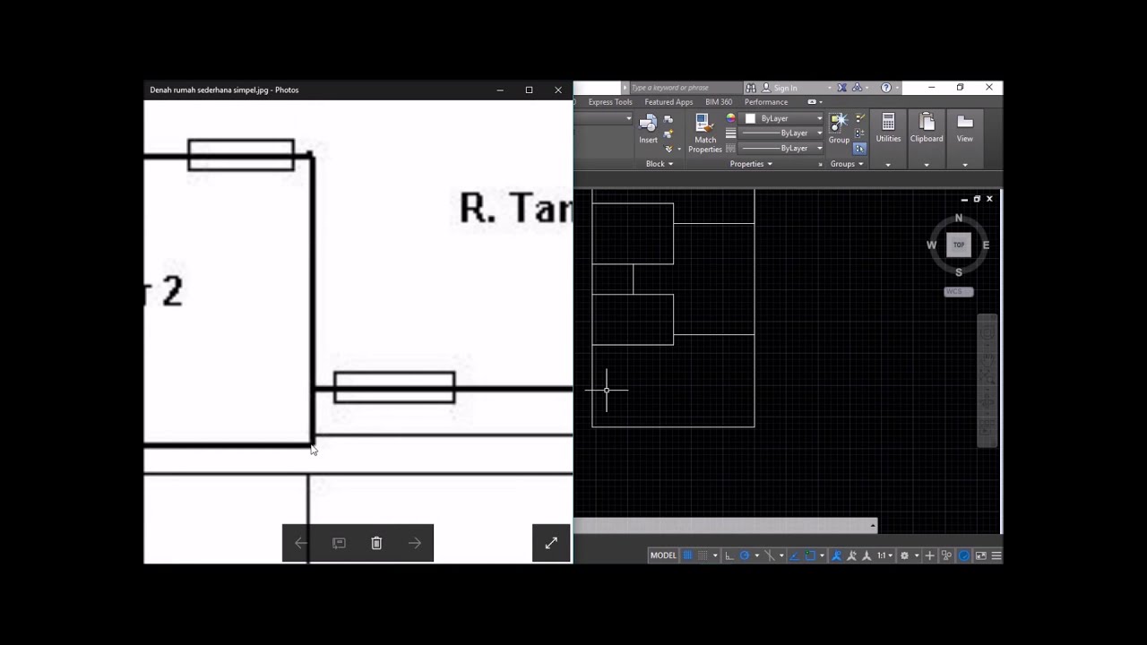 Cara Membuat Denah Rumah Sederhana di AutoCAD 2016 Part1