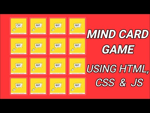 Create a game using HTML, CSS & JavaScript | Mind Card Game | Simple Game Development | Game Coding