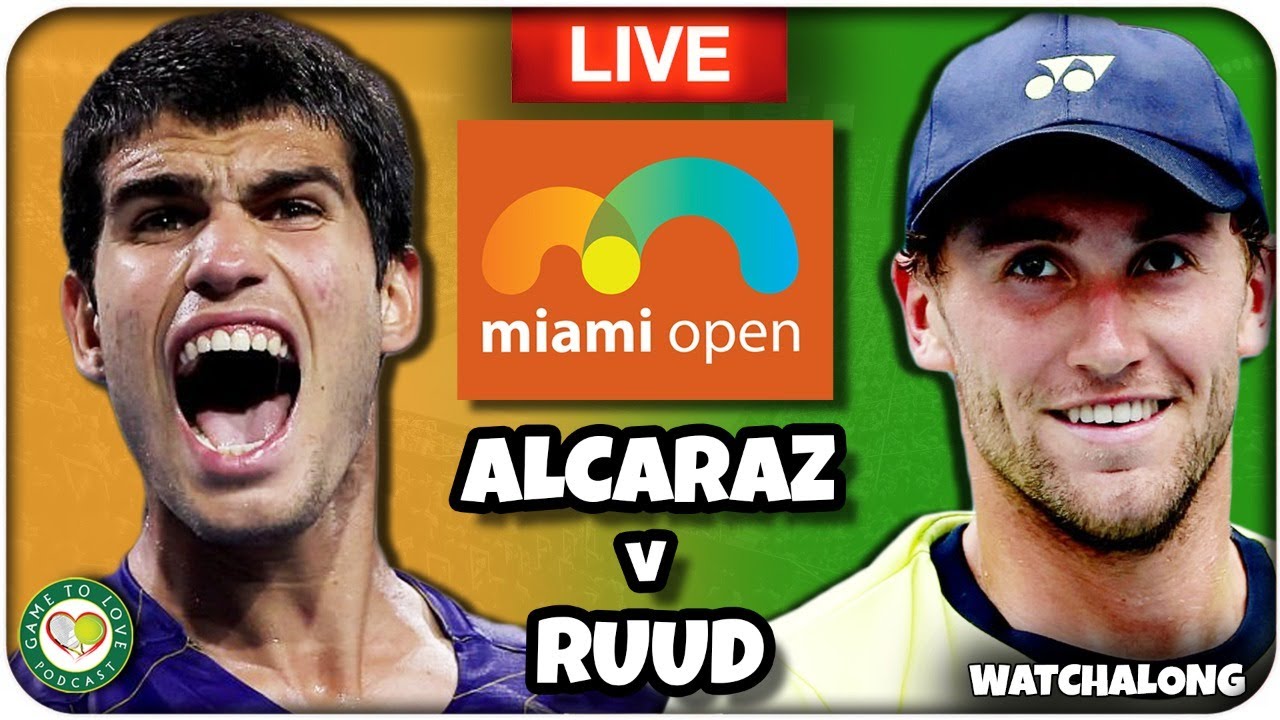 ALCARAZ vs RUUD Miami Open Final 2022 LIVE Tennis GTL Watchalong Stream 