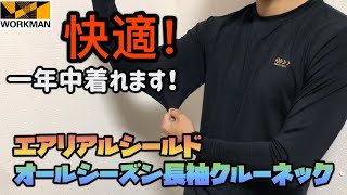 【ワークマン】これさえあれば間違いない！春夏秋冬いつもコイツと一緒に過ごそう！エアリアルシールドオールシーズン長袖クルーネック レビュー