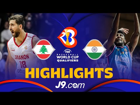 🇱🇧 Lebanon vs 🇮🇳 India | Basketball Highlights - #FIBAWC 2023 Qualifiers