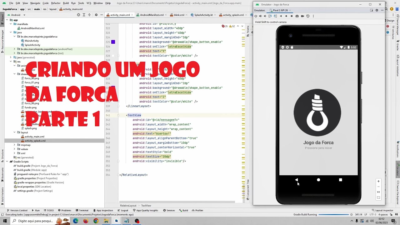 Criando um Jogo da Forca - Parte 1 - YouTube
