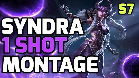 The best syndra ONE SHOT montage season 7 2017