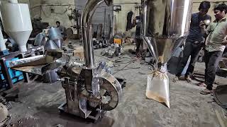 SS Pulverizer Machine Food Grade SS Masala Grinder Machine Stainless Steel Chilli Grinding Machine